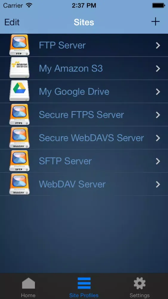 WebDrive – WebDAV, SFTP, FTP Secure File Transfer Client स्क्रीनशॉट