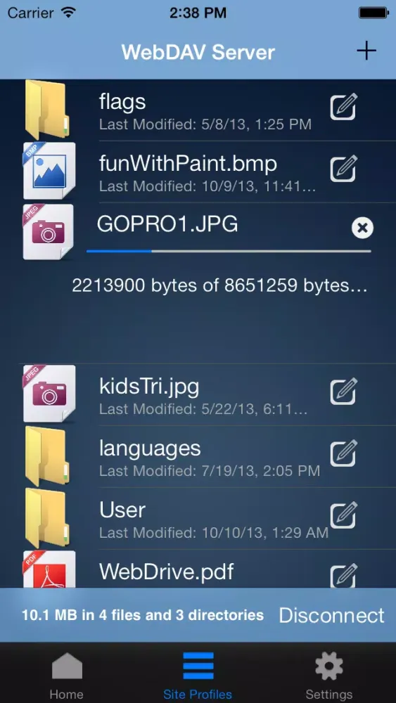 WebDrive – WebDAV, SFTP, FTP Secure File Transfer Client स्क्रीनशॉट
