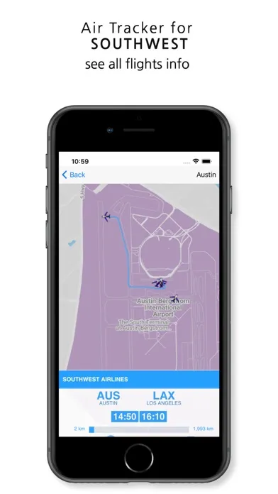 Screenshot di SWA: Southwest Flight Radar