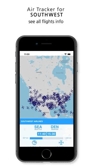 Screenshot di SWA: Southwest Flight Radar