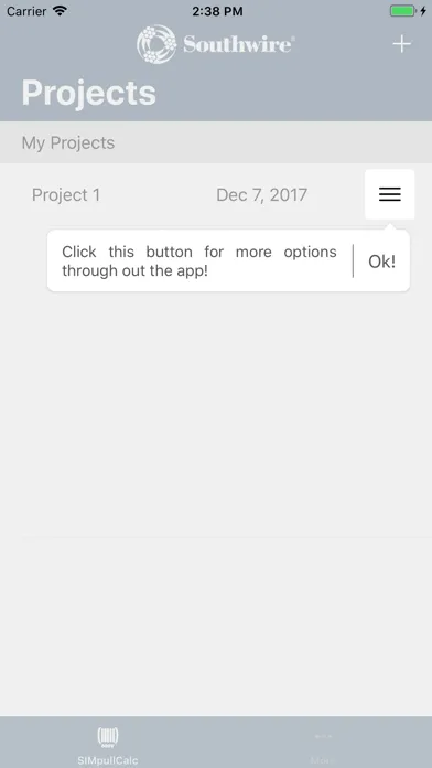 Tangkapan skrin SIMpull 600V Calculator