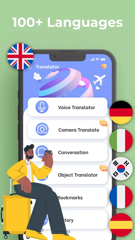 Translator: voice, photo, text应用截图