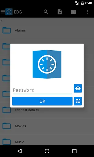 Screenshot di EDS  – encrypt your files to k