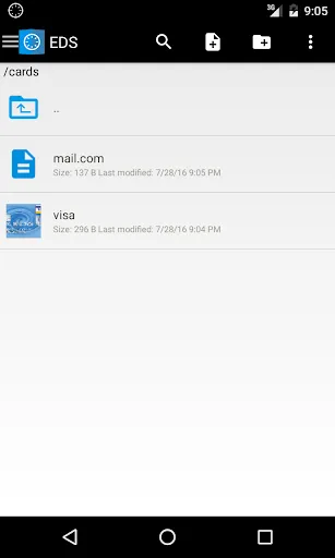 Screenshot di EDS  – encrypt your files to k