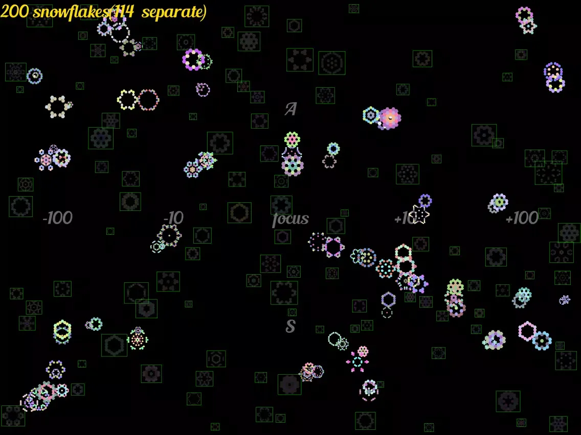 Capturas de pantalla de Colorful Snowflakes iPad 