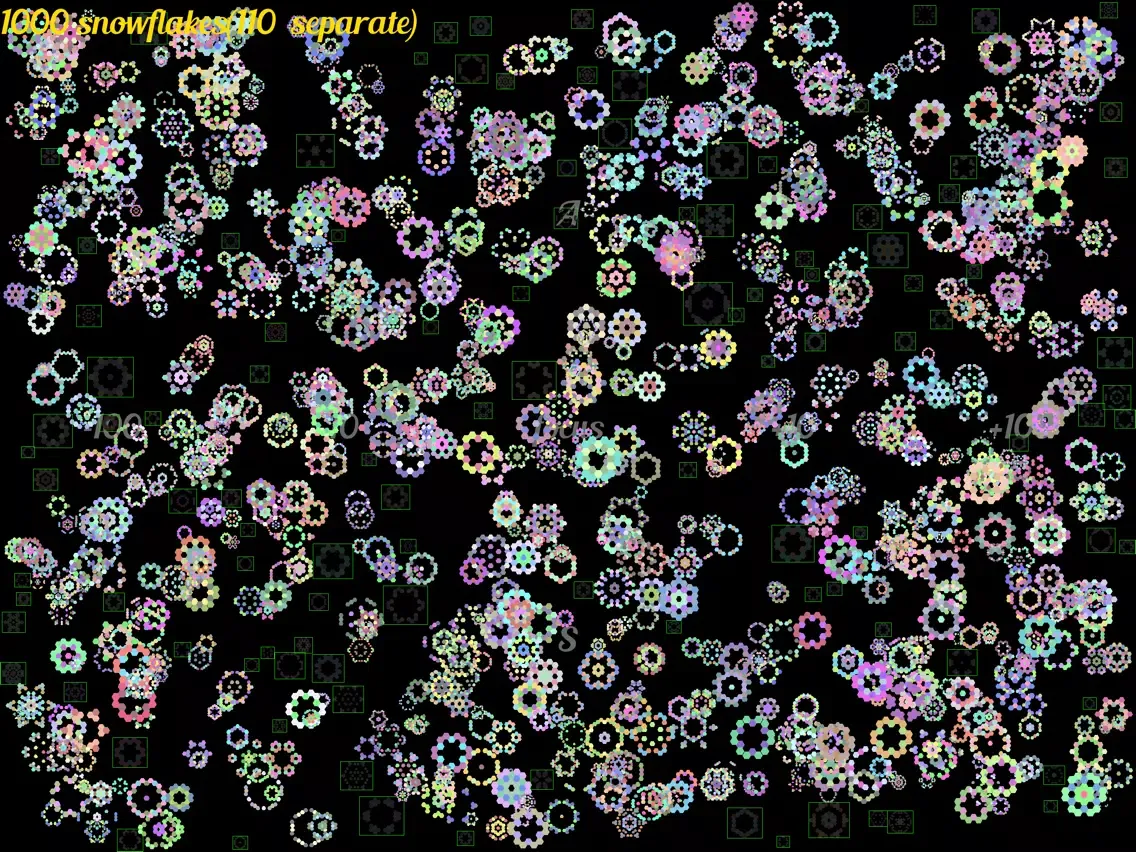Capturas de pantalla de Colorful Snowflakes iPad 