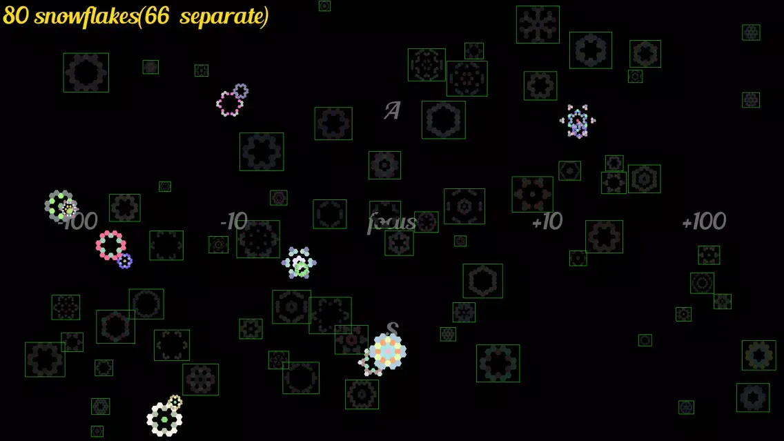 Capturas de pantalla de Colorful Snowflakes