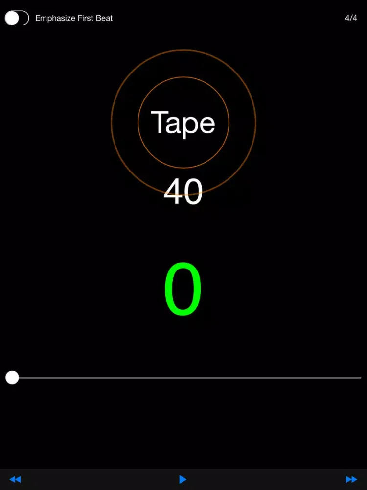 Captures d'écran de Taped Metronome iPad 