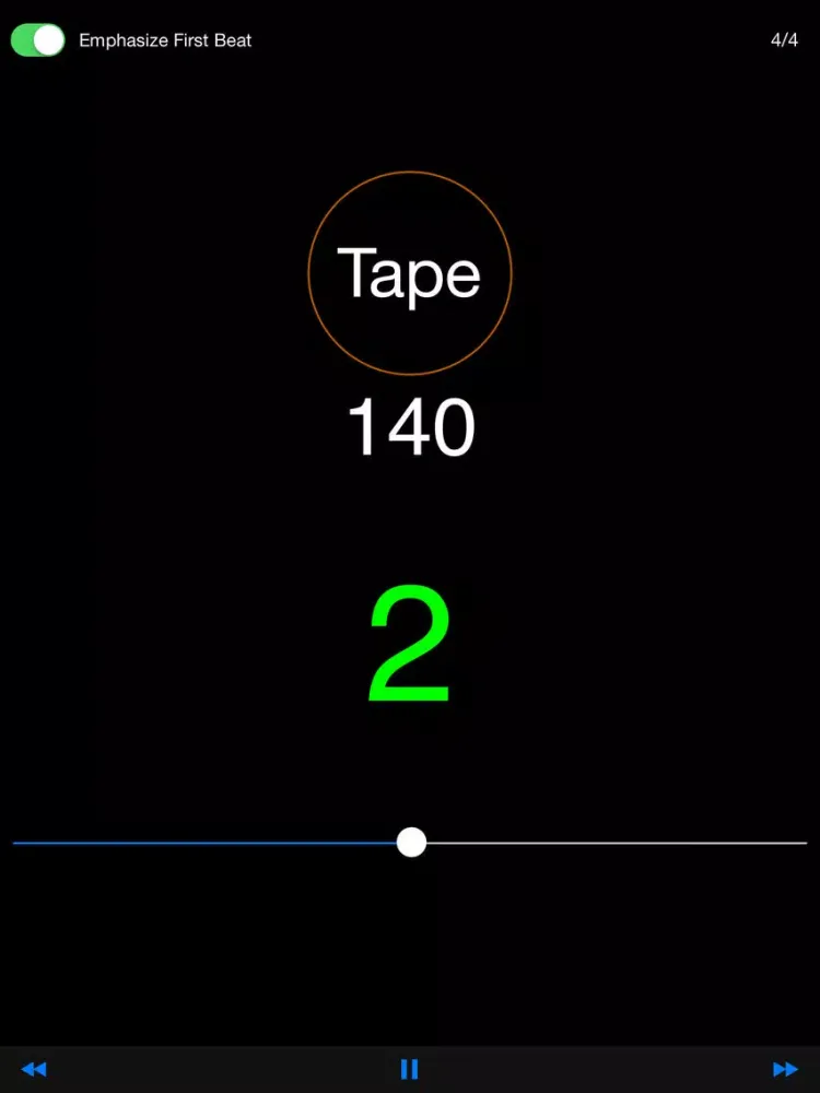 Captures d'écran de Taped Metronome iPad 