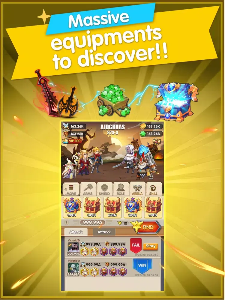 Merge Hero - Idle Clash War iPad  スクリーンショット