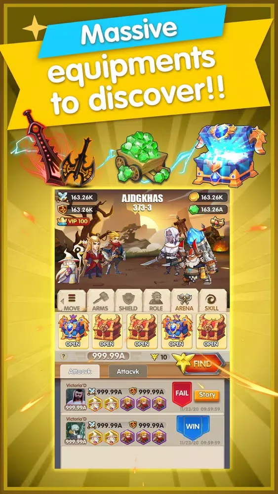 Merge Hero - Idle Clash War スクリーンショット