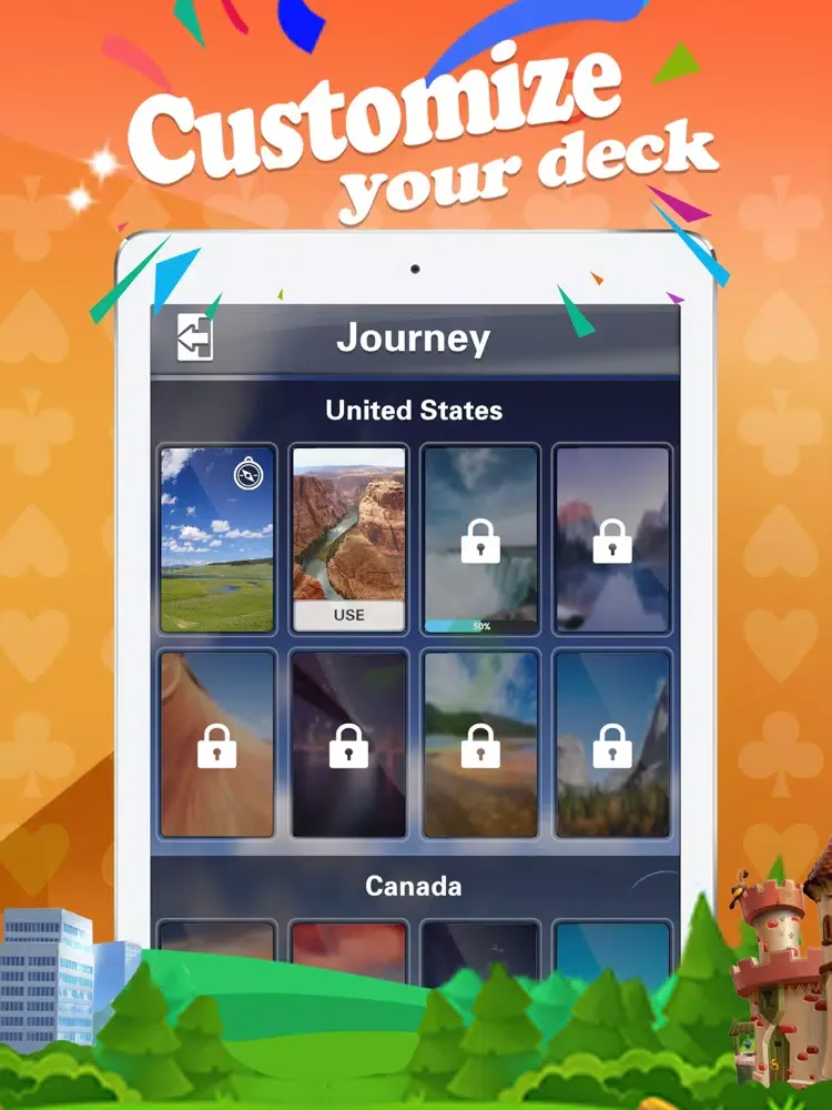 Скриншоты Solitaire Scape iPad 