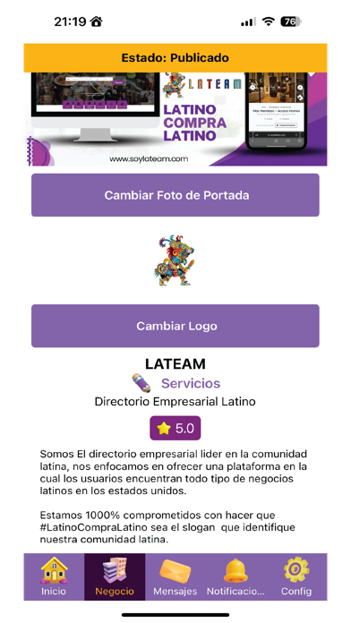 Captures d'écran de Lateam - Empresarios