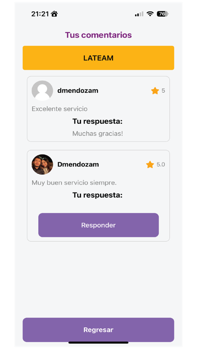 Captures d'écran de Lateam - Empresarios