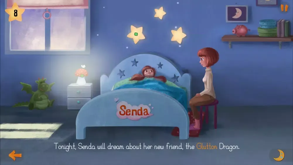Screenshot di Senda and the Glutton Dragon