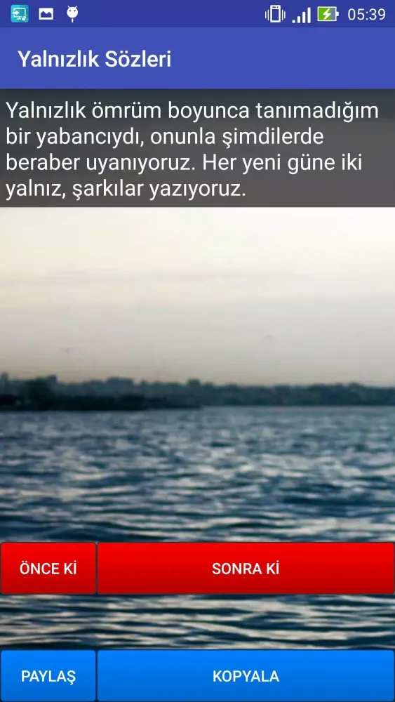 Zrzuty ekranu Yalnızlık Sözleri