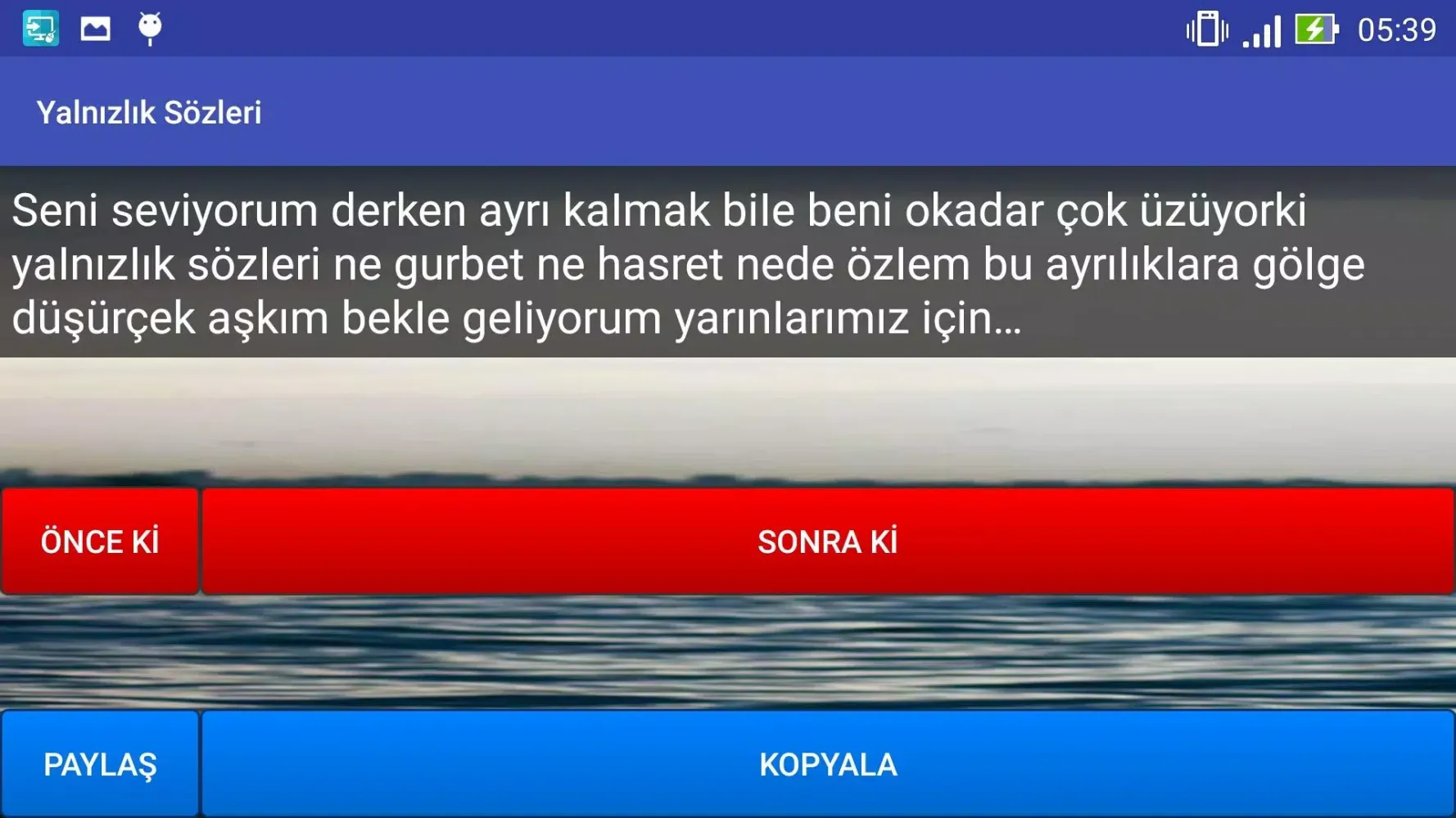 Zrzuty ekranu Yalnızlık Sözleri