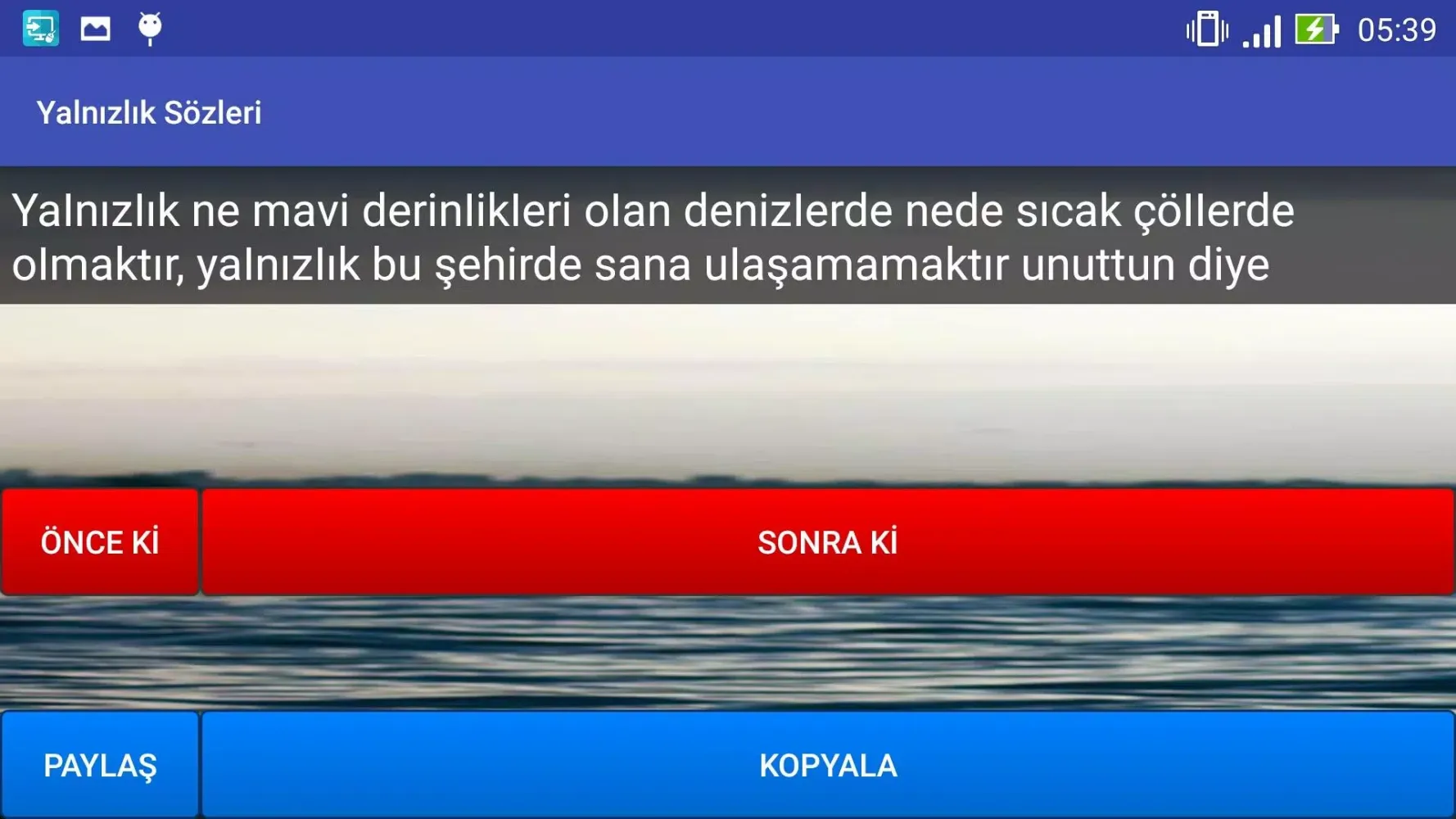 Zrzuty ekranu Yalnızlık Sözleri
