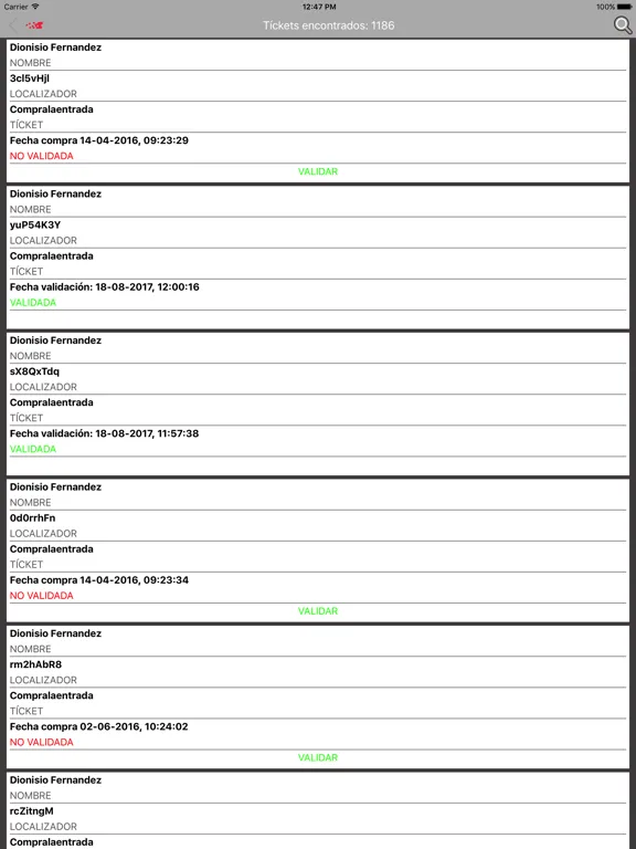 Compralaentrada Accesos iPad 应用截图