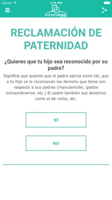 Screenshot di Esto es legal
