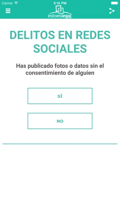 Screenshot di Esto es legal