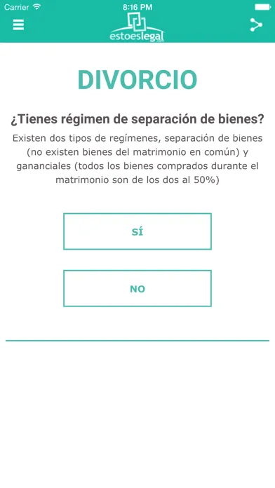 Screenshot di Esto es legal