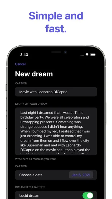 DreamLog - Track your dreams Screenshots