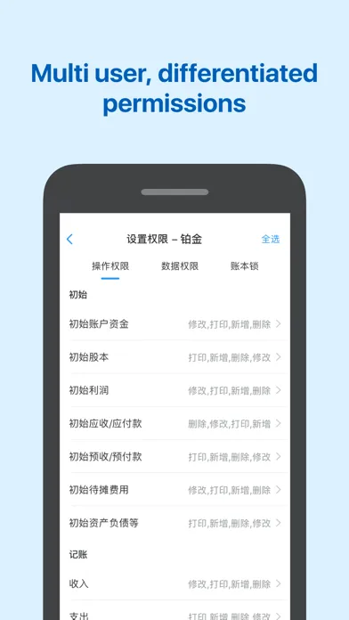 Zrzuty ekranu CASH360-Enterprise bookkeeping