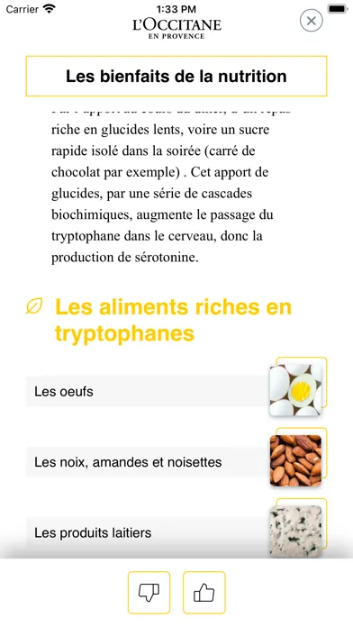 Tangkapan layar Morphée by L'Occitane