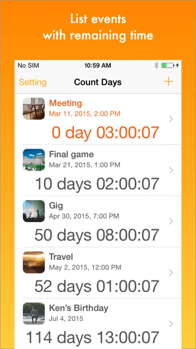 Ảnh chụp màn hình của CountDays by Space Elephant