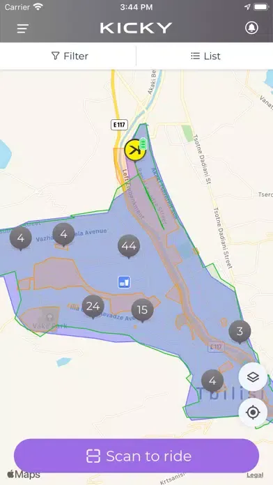 Kicky Scooters Sharing应用截图