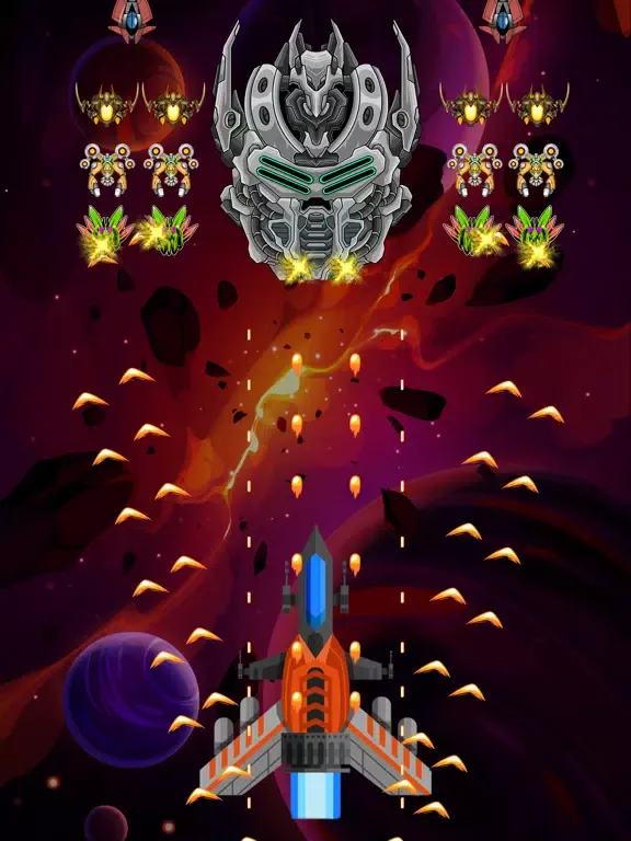 Capturas de tela do Alien Shooter Space War Game iPad 