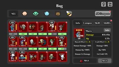 Bumpy Heros : Idle RPG Screenshots