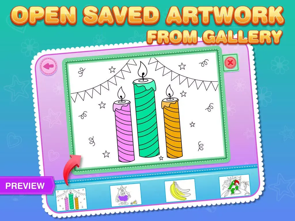Kids Explore - Art of Coloring Pages iPad  سکرین شاٹس