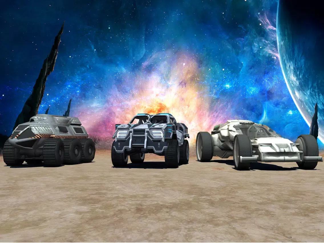 Ảnh chụp màn hình của Space Car Taurus Real Racing iPad 