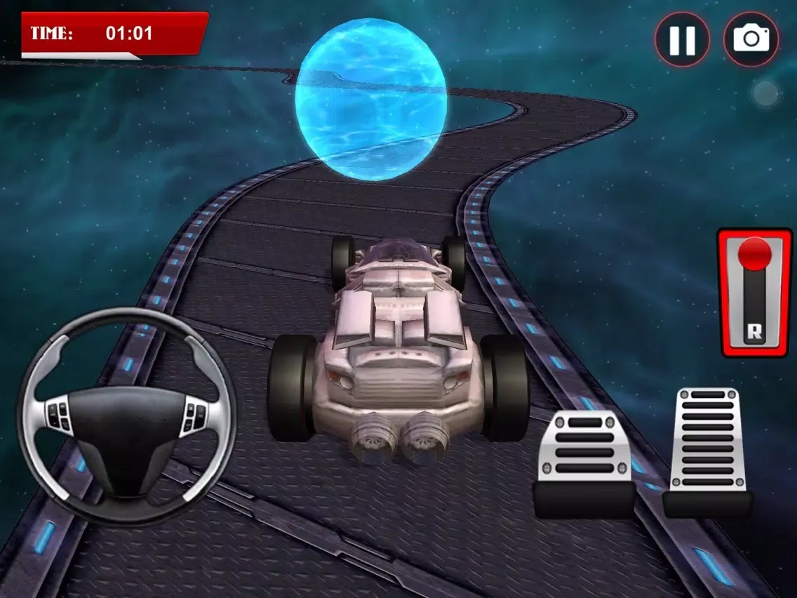Ảnh chụp màn hình của Space Car Taurus Real Racing iPad 