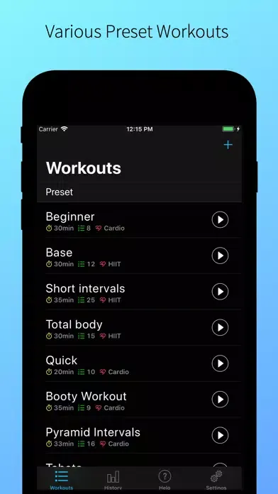 Capturas de tela do Elliptical Workout