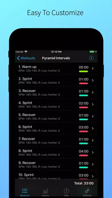 Capturas de tela do Elliptical Workout