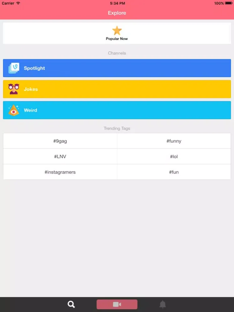 Funnys - Best funny videos for Vine, Vimeo & 9gag iPad  Screenshots
