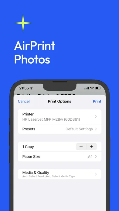 Tangkapan skrin Printer: print smart documents