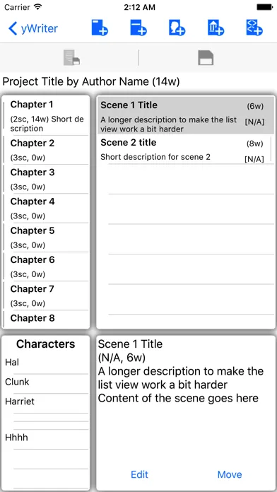 تصاویر yWriter: Novel Writing
