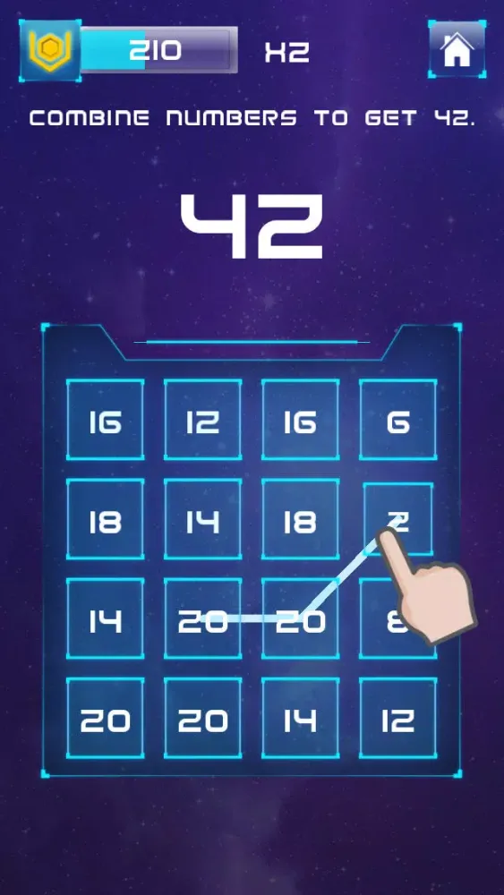 Capturas de pantalla de 42 - The Answer to Life, the Universe and Everything… | Math Puzzle Game