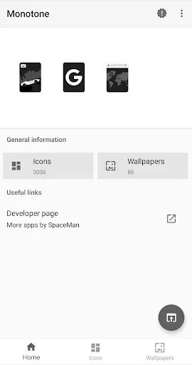 Monotone - Dark Icon Pack Screenshots
