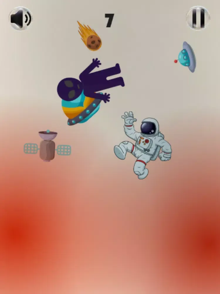 Spaceman Falling iPad 應用截圖