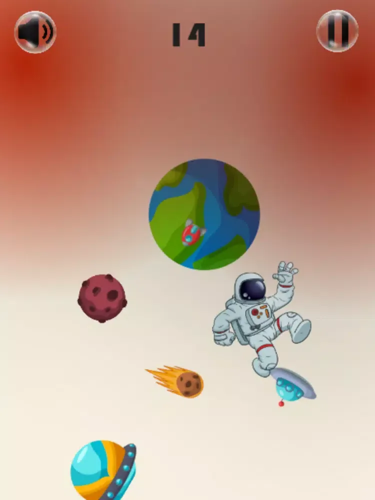 Spaceman Falling iPad 應用截圖