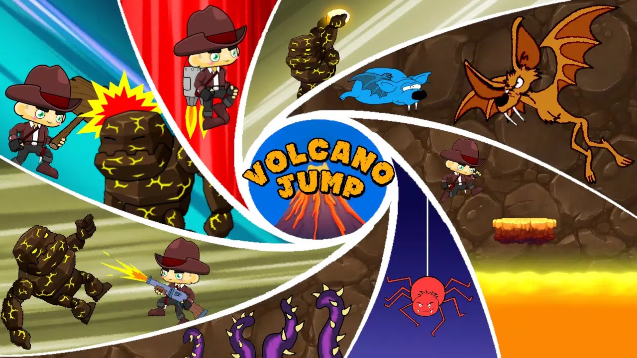 Jetpack Jump Game Volcano Jump 스크린샷