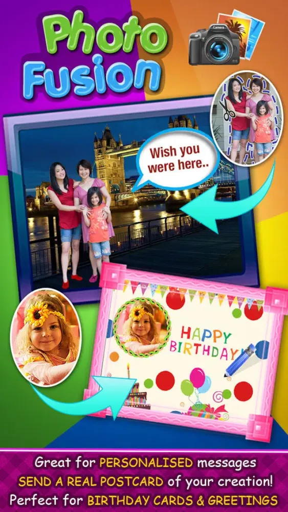 Скриншоты Photo Fusion: Clone Merge Captions Doodles Frames