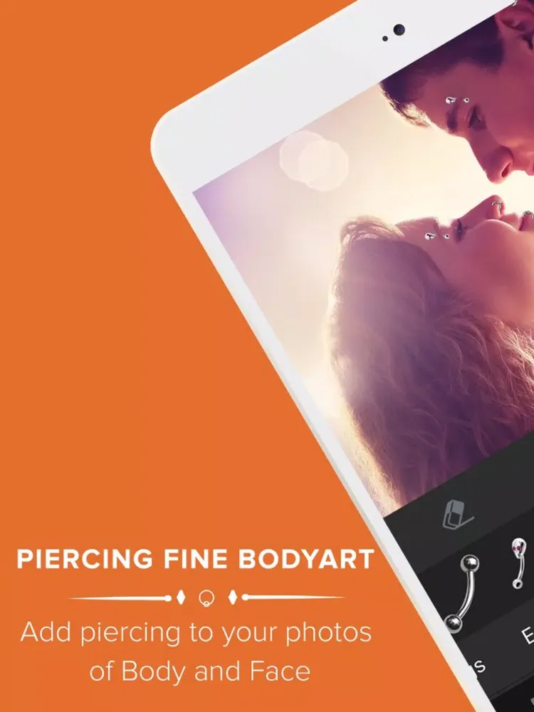 Piercing Booth Bodyart - Nose, Ear & Body Editor iPad Screenshots