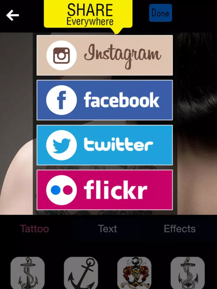 Capturas de pantalla de Tattoo Designer Booth - Add Tattoos on your body iPad 
