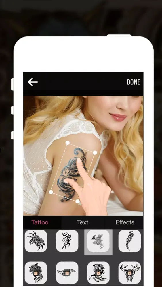Capturas de pantalla de Tattoo Designer Booth - Add Tattoos on your body